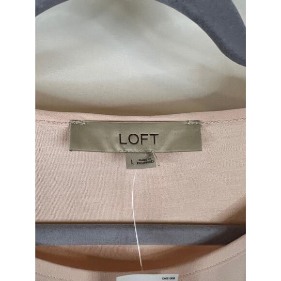 NWT Loft Pink Women's Blouse Size Large - Picture 2 of 4